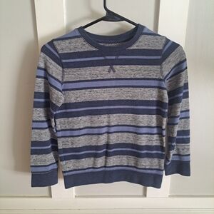 Sonoma Boys Blue Gray Striped Long Sleeve Sweater Size 7X